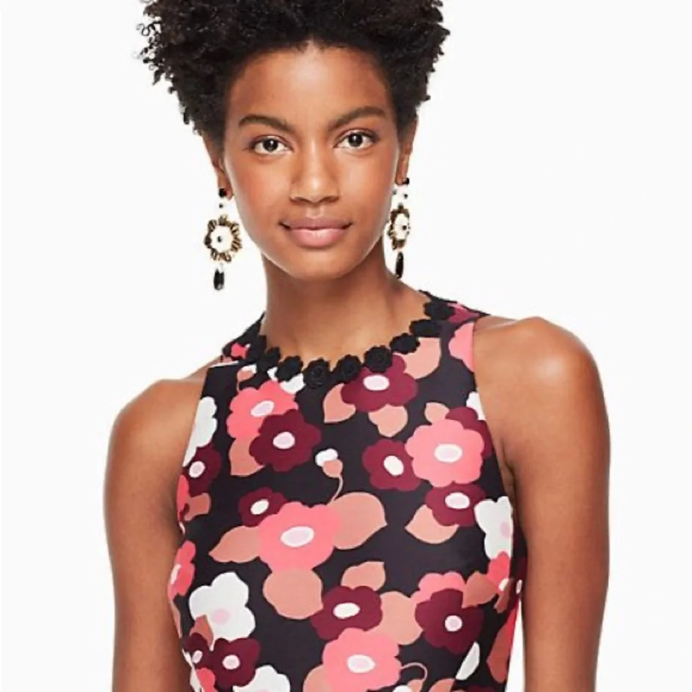NWT Kate Spade Blooming Mikado Fit and Flare Midi Dress Size 6 Vibrant Floral